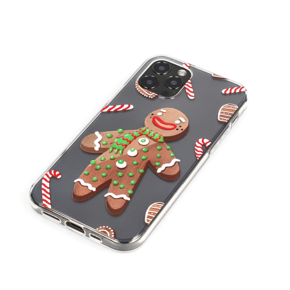 Samsung Galaxy A20e Winter szilikon hátlap tok (Gingerbread Men (Átlátszó) 0