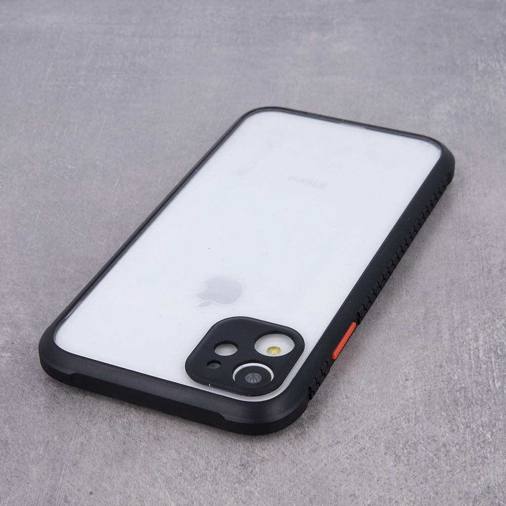 Samsung Galaxy A21s Defender hybrid ütésálló hátlap tok (Fekete)