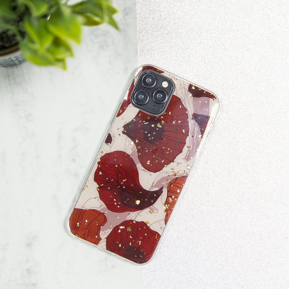 Samsung Galaxy A22 4G gold glam hátlap tok (Pipacs) 1