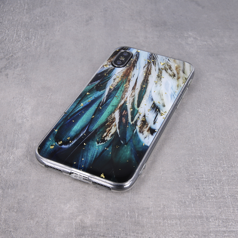 Samsung Galaxy A22 4G gold glam hátlap tok (Tollak)