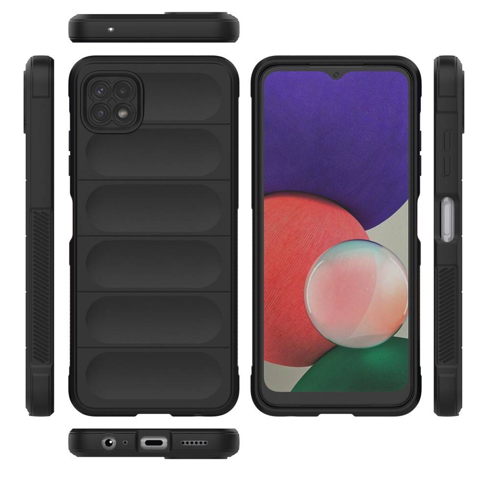Samsung Galaxy A22 5G Silky shield hátlap tok, (Fekete) 0