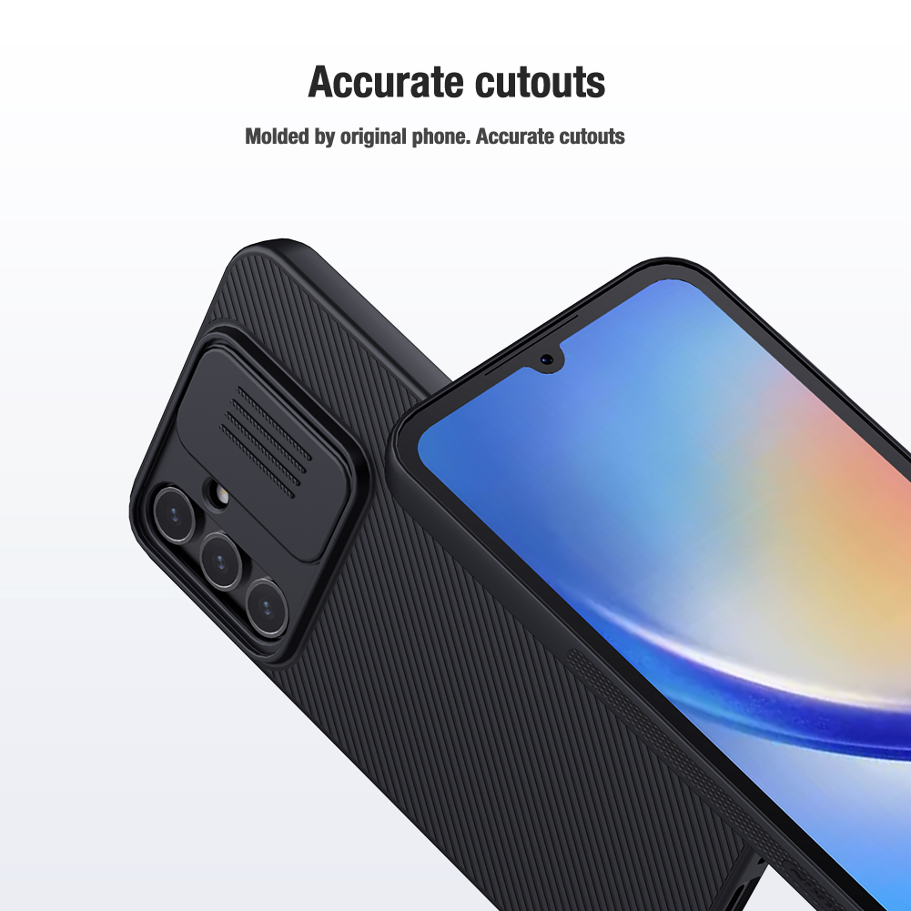 Samsung Galaxy A25 5G Nillkin camshield hátlap tok (Kék)