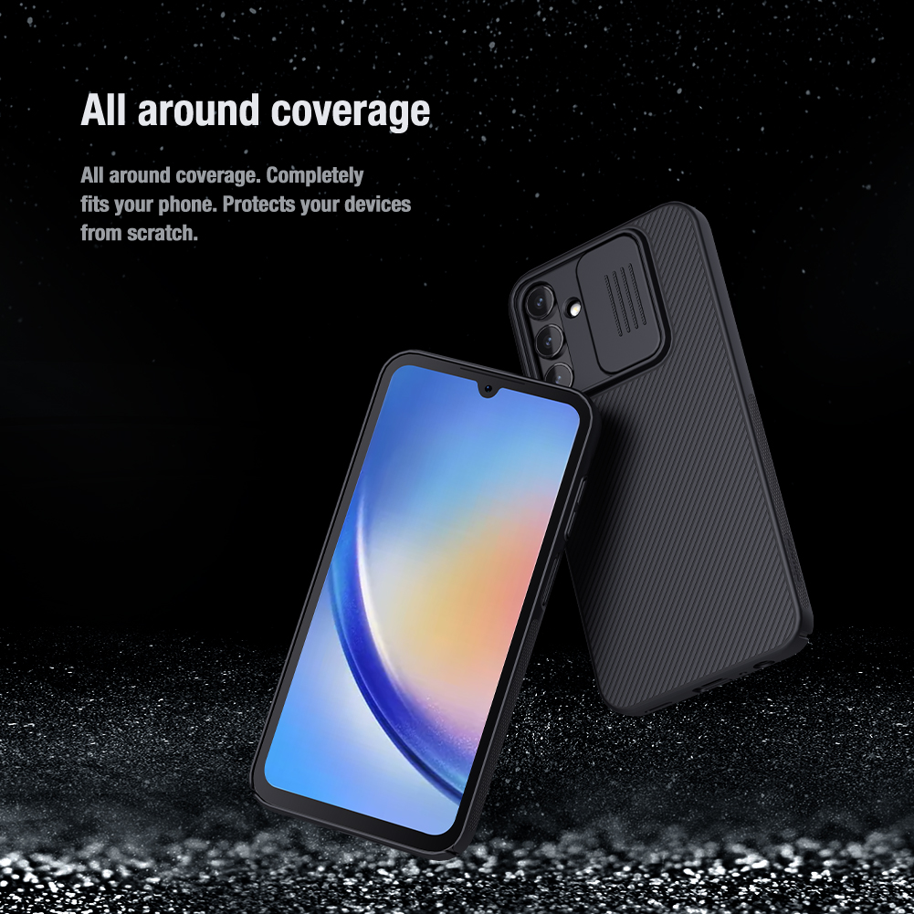 Samsung Galaxy A25 5G Nillkin camshield hátlap tok (Kék)