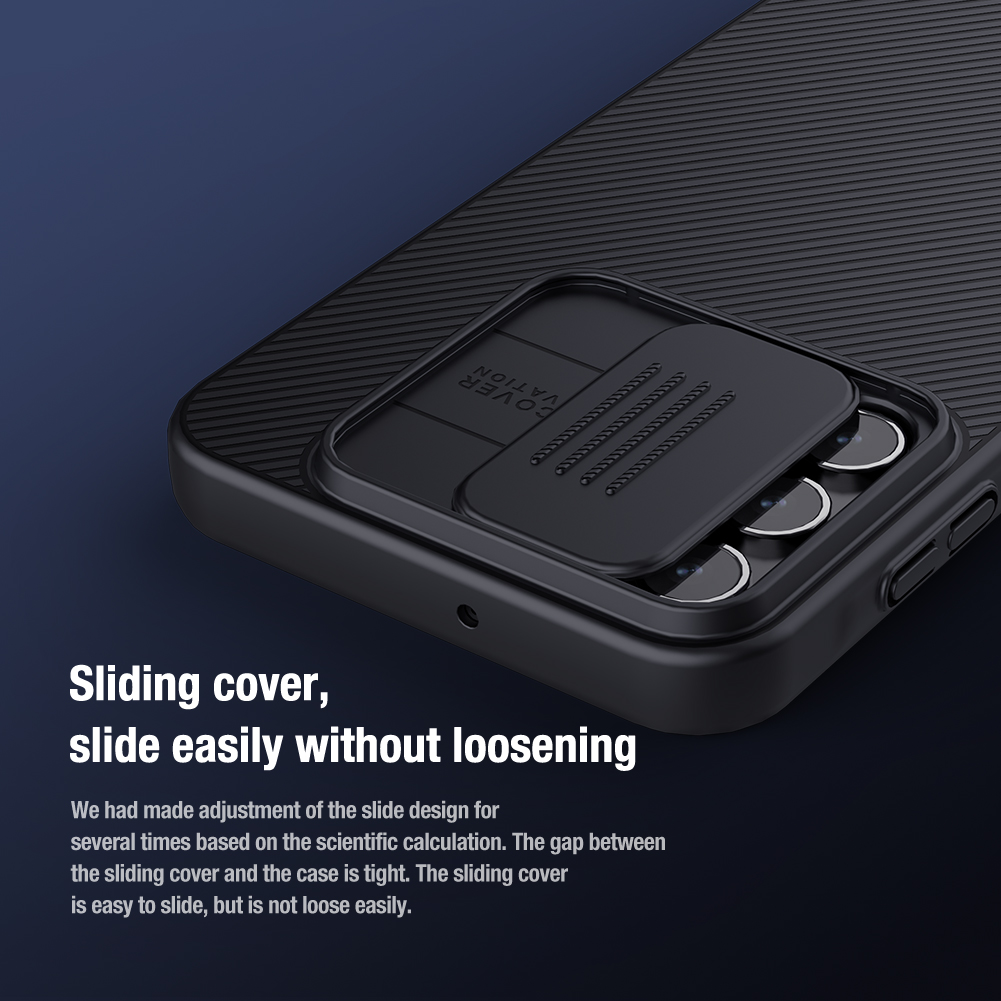Samsung Galaxy A25 5G Nillkin camshield hátlap tok (Kék)