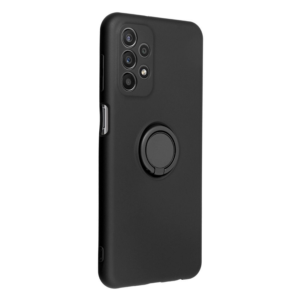 Samsung Galaxy A25 5G silicone ring hátlap tok (Fekete)