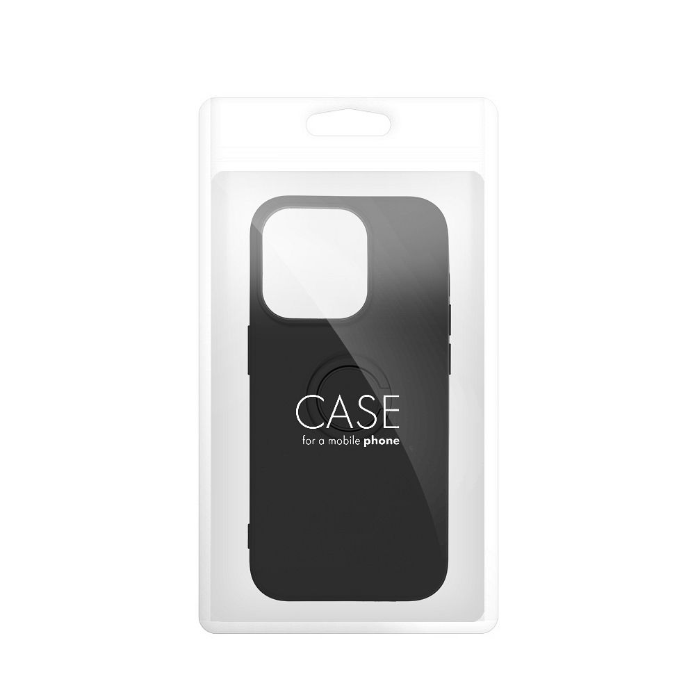 Samsung Galaxy A25 5G silicone ring hátlap tok (Fekete)