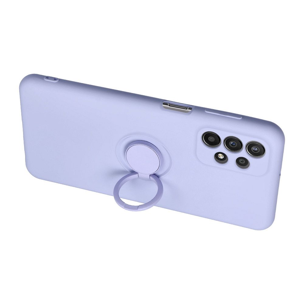 Samsung Galaxy A25 5G silicone ring hátlap tok (Lila)