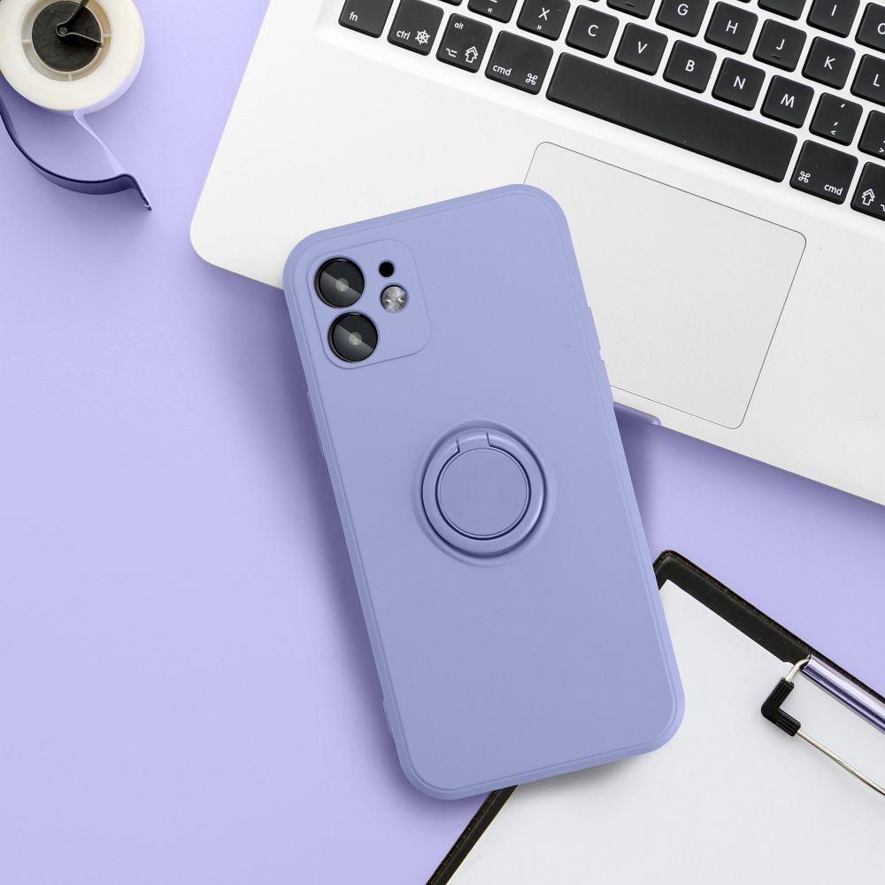 Samsung Galaxy A25 5G silicone ring hátlap tok (Lila)