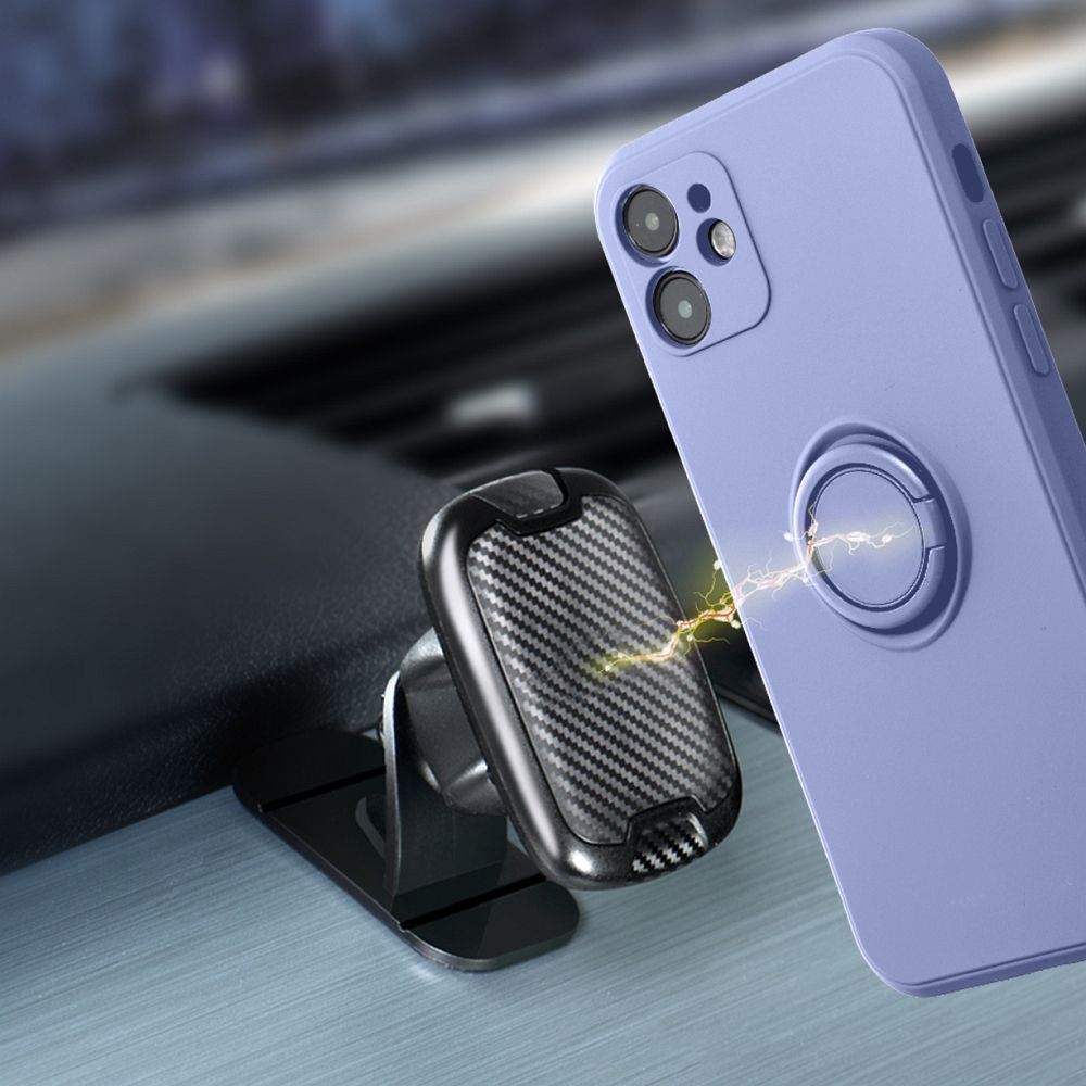 Samsung Galaxy A25 5G silicone ring hátlap tok (Lila)