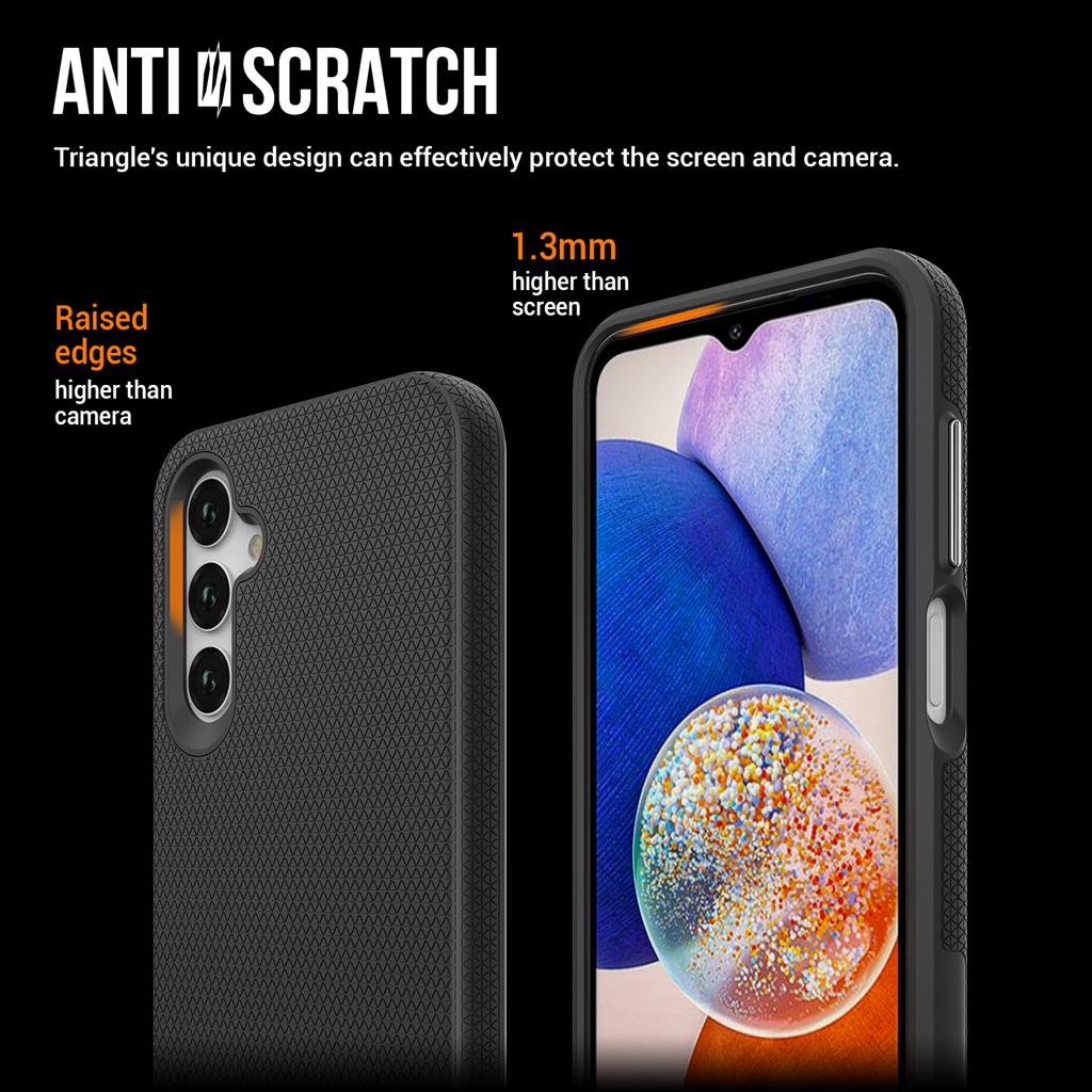 Samsung Galaxy A25 5g TOKO Triangle hátlap tok (Fekete)