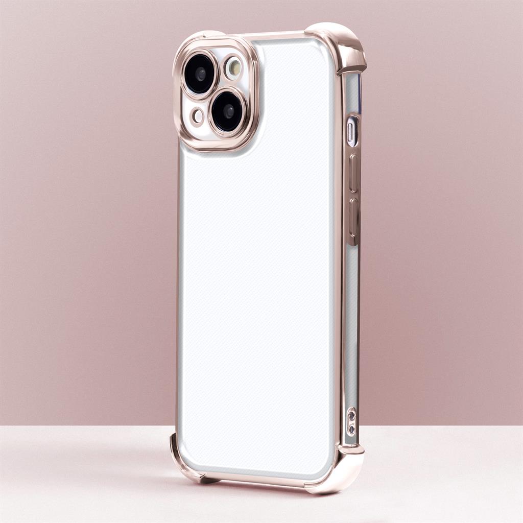 Samsung Galaxy A26 5G Anti shock chrome hátlap tok (Arany)