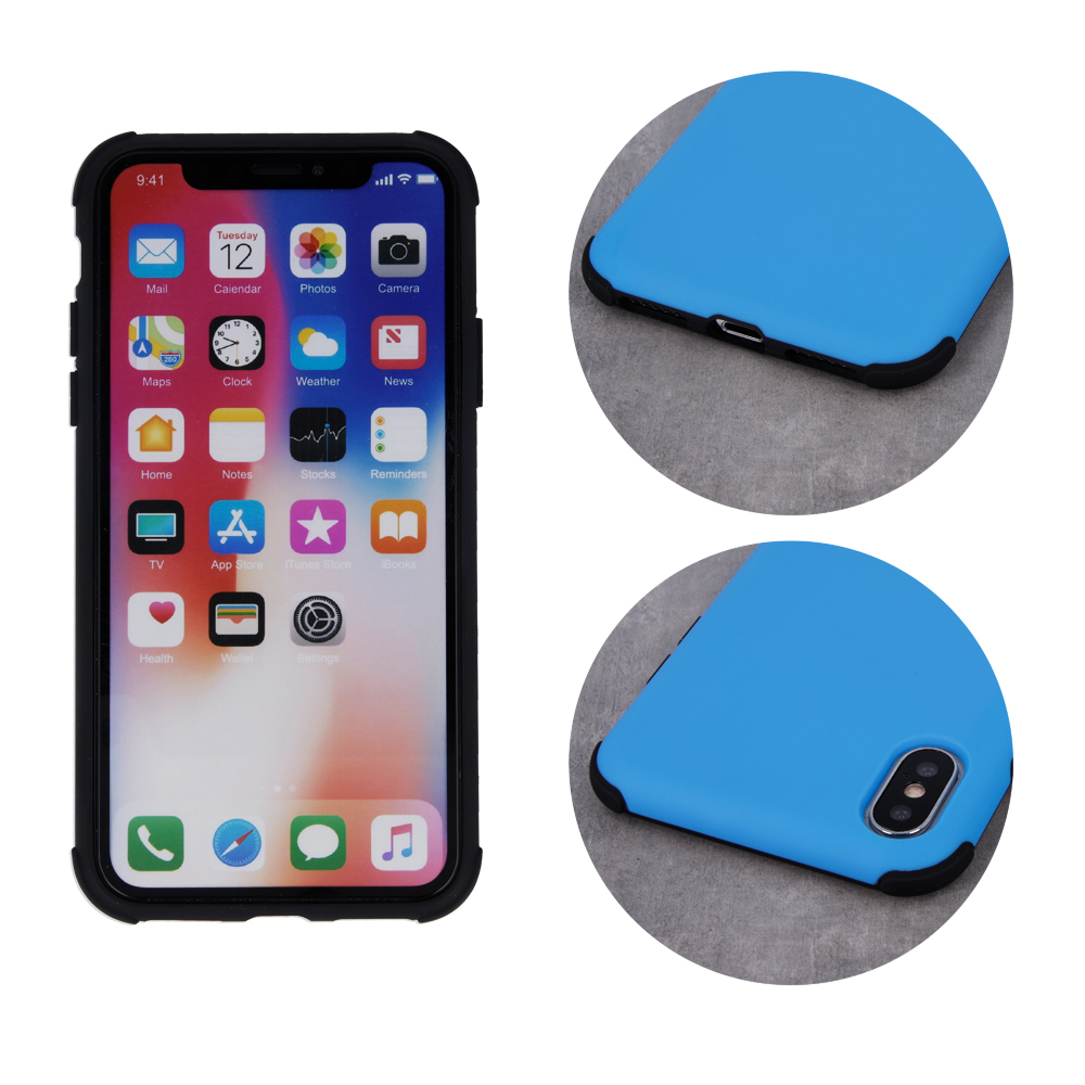 Samsung Galaxy A30 defender rubber ütésálló hátlap tok (Kék)