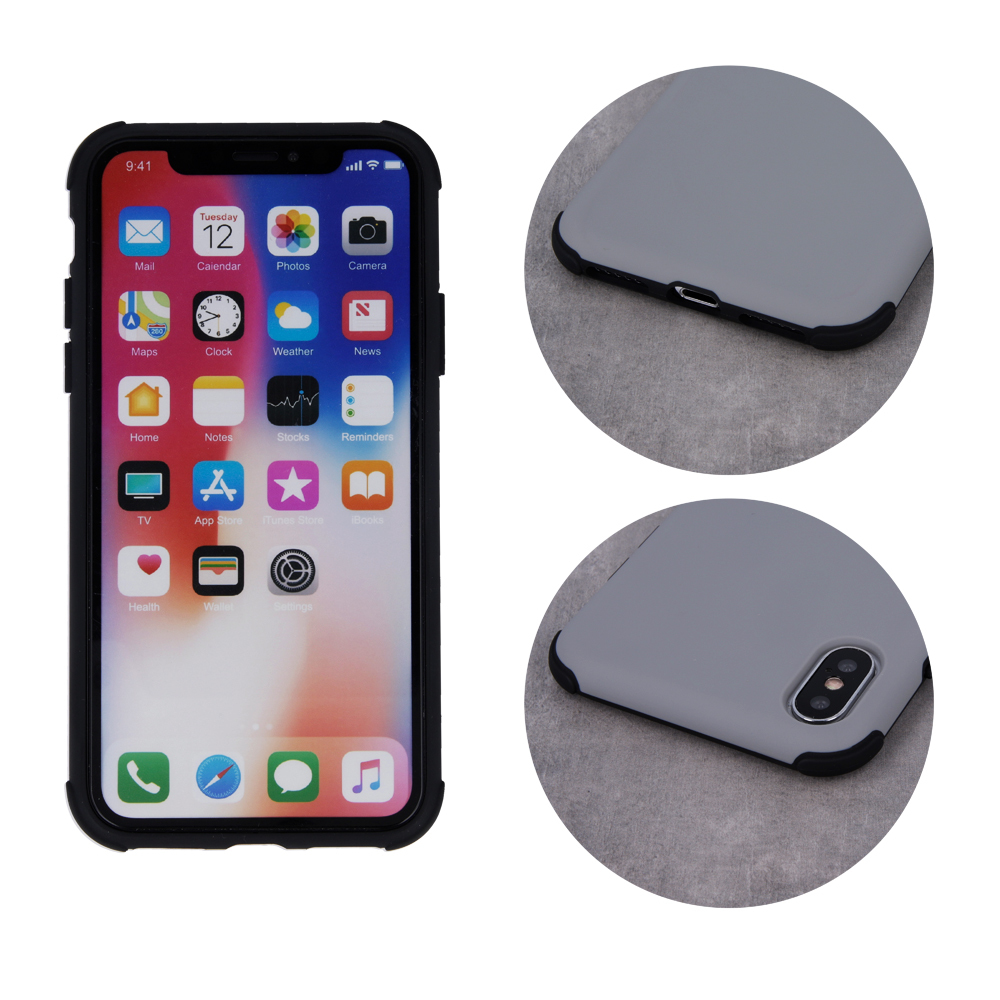 Samsung Galaxy A30 defender rubber ütésálló hátlap tok (Szürke)