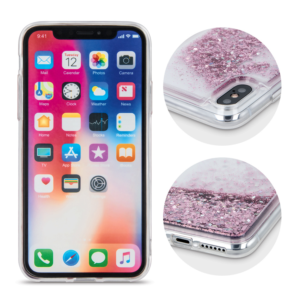 Samsung Galaxy A32 4G folyékony glitter hátlap tok (Lila) 0