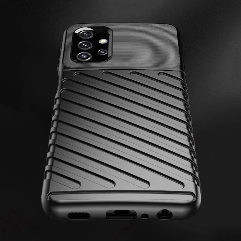 Samsung Galaxy A32 4G thunder hátlap tok, (Fekete) 4
