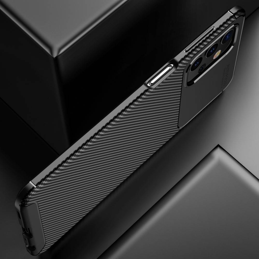 Samsung Galaxy A32 5G carbon fiber szilikon hátlap tok, (Fekete) 6