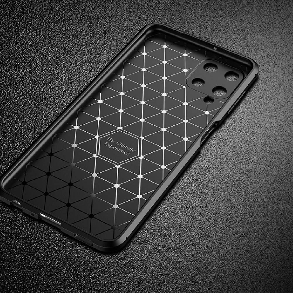 Samsung Galaxy A32 5G carbon fiber szilikon hátlap tok, (Fekete) 2