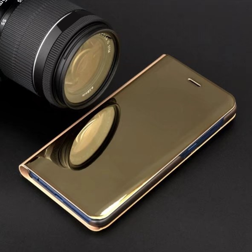 Samsung Galaxy A32 5G Clear view notesz tok (Arany) 1