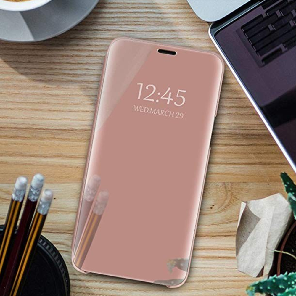 Samsung Galaxy A32 5G Clear view notesz tok (Pink) 3