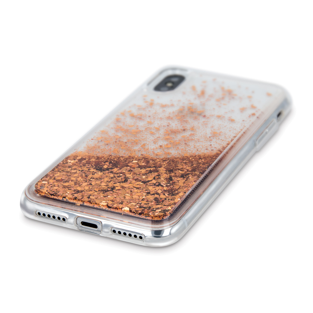 Samsung Galaxy A32 5G folyékony glitter hátlap tok (Arany) 0