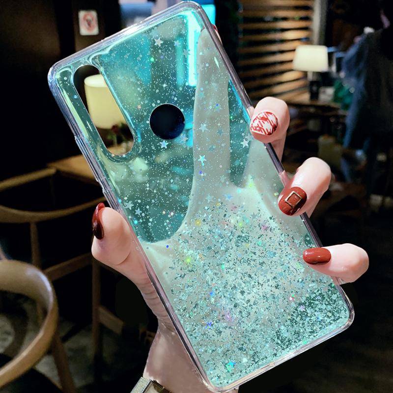 Samsung Galaxy A32 5G glue glitter hátlap tok, (Menta) 0