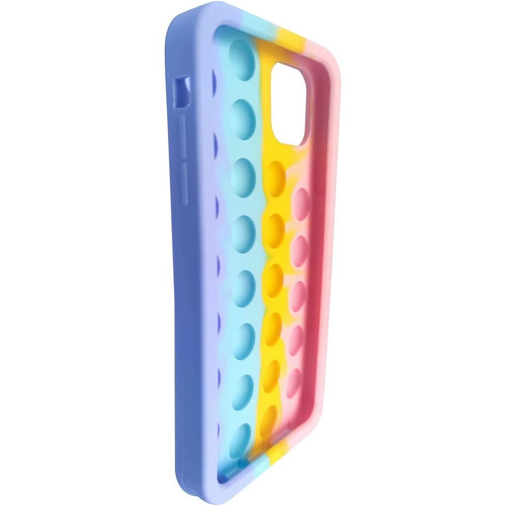 Samsung Galaxy A32 5G push bubble hátlap tok, (pink-sárga-kék-lila) 0