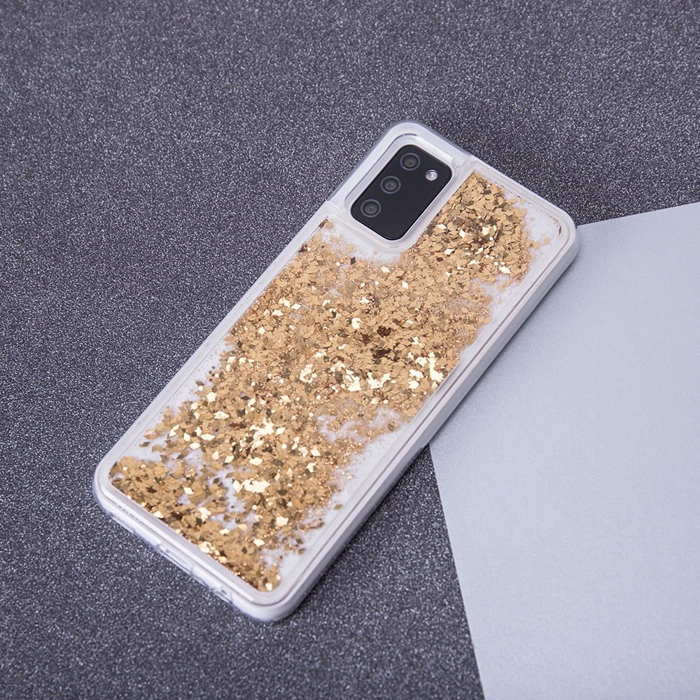 Samsung Galaxy A33 5G folyékony glitter hátlap tok (Arany) 1
