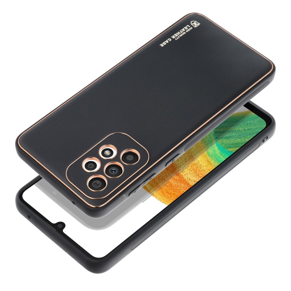 Samsung Galaxy A33 5G Forcell bőr hátlap tok (Fekete) 0