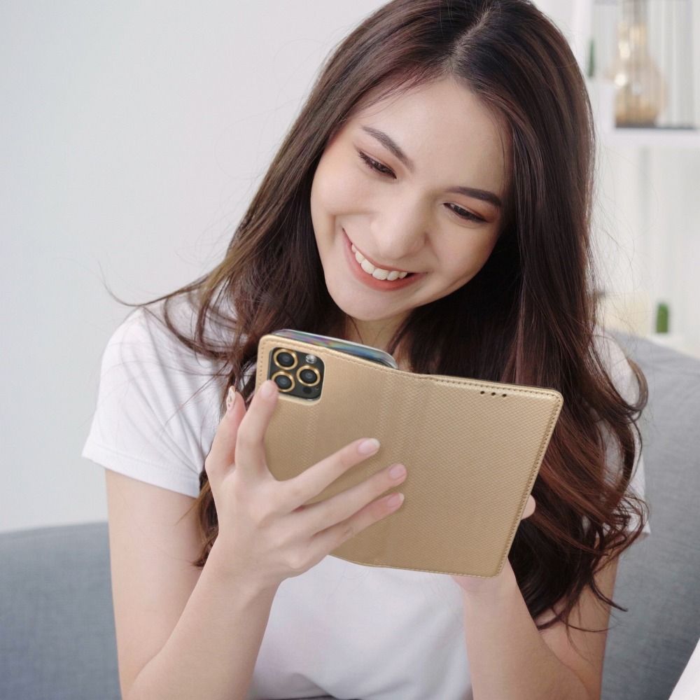 Samsung Galaxy A33 5G smart book mágneses notesz tok (Arany) 0