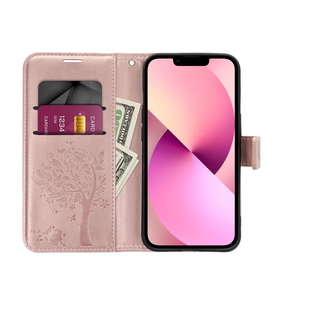 Samsung Galaxy A34 5G Forcell MEZZO nyitható tok (Rosegold) 3