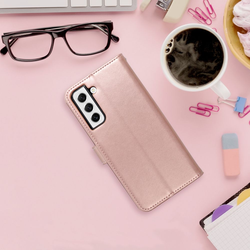 Samsung Galaxy A34 5G Forcell MEZZO nyitható tok (Rosegold) 5