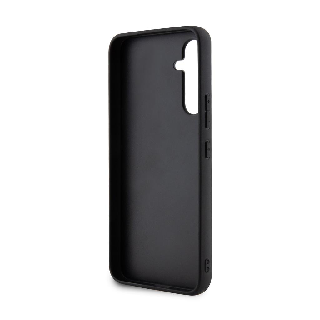 Samsung Galaxy A34 5G Karl Lagerfeld Saffiano Karl and Choupette NFT prémium hátlap tok (Fekete - KLHCA34SANKCPK) 1
