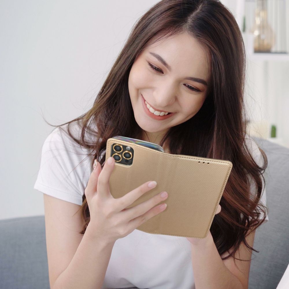 Samsung Galaxy A34 5G magnet book notesz tok (Arany) 1