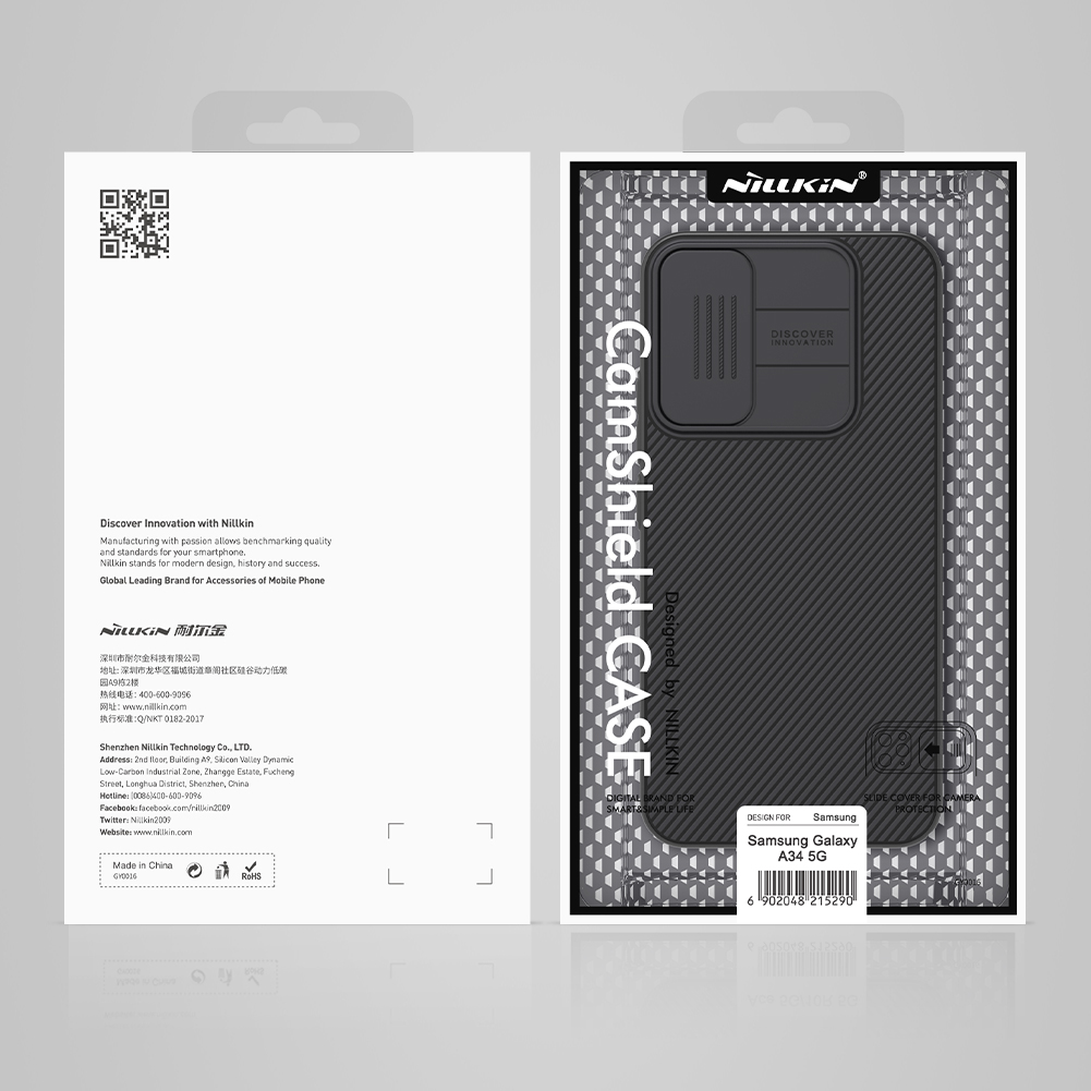 Samsung Galaxy A34 5G Nillkin camshield hátlap tok fekete 3