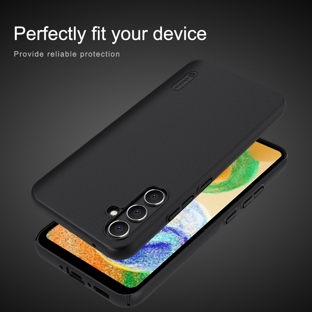 Samsung Galaxy A34 5G Nillkin Super frosted strapabíró hátlap tok fekete