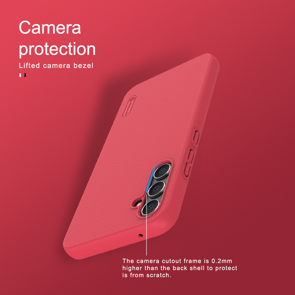 Samsung Galaxy A34 5G Nillkin Super frosted strapabíró hátlap tok fekete