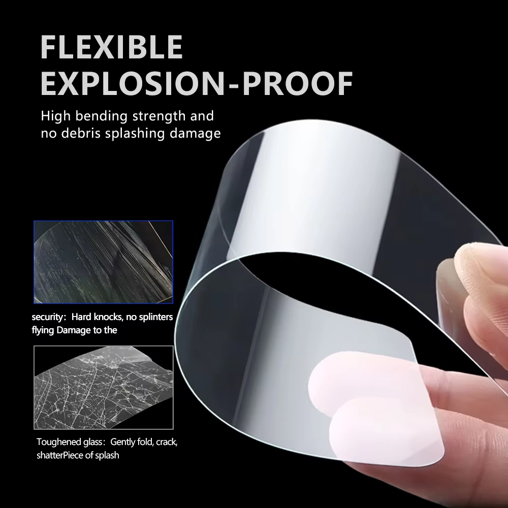 Samsung Galaxy A35 Bestsuit flexible hybrid üvegfólia (Átlátszó fekete peremmel)