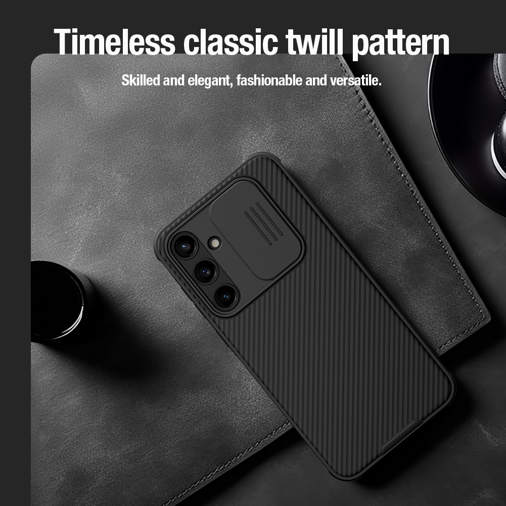 Samsung Galaxy A35 Nillkin camshield pro kameravédős hátlap tok (Fekete)