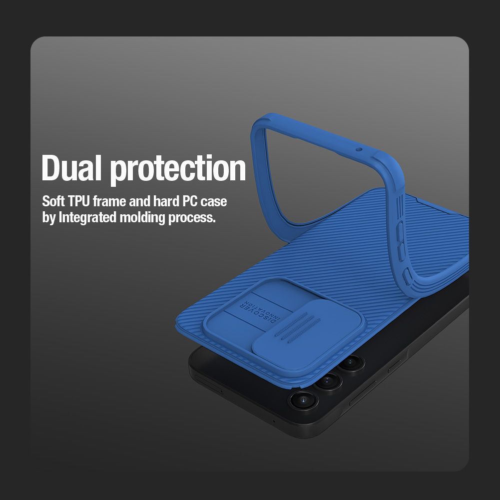 Samsung Galaxy A35 Nillkin camshield pro kameravédős hátlap tok (Fekete)