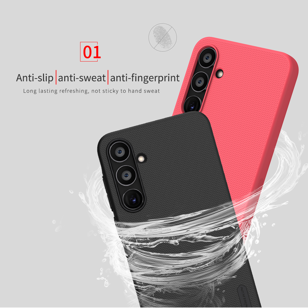 Samsung Galaxy A35 Nillkin Super frosted strapabíró hátlap tok (Fehér)