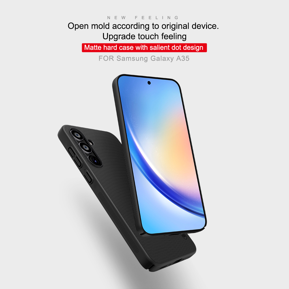 Samsung Galaxy A35 Nillkin Super frosted strapabíró hátlap tok (Fehér)