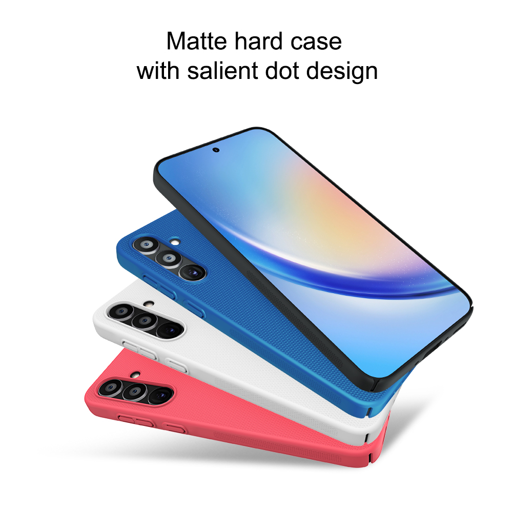 Samsung Galaxy A35 Nillkin Super frosted strapabíró hátlap tok kék