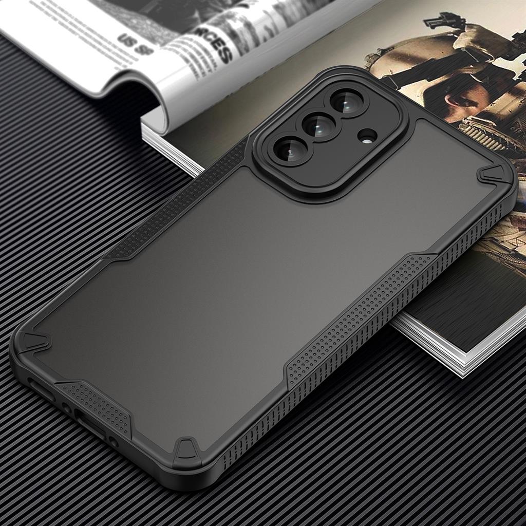 Samsung Galaxy A36 5G & Galaxy A56 5G Defender Matt hátlap tok (Fekete)
