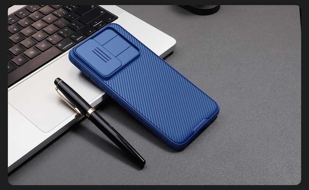 Samsung Galaxy A36 5G Nillkin camshield pro kameravédős hátlap tok (Kék)