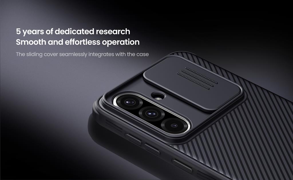Samsung Galaxy A36 5G Nillkin camshield pro kameravédős hátlap tok (Kék)
