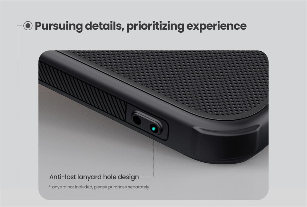 Samsung Galaxy A36 5G Nillkin Super frosted shield pro magsafe strapabíró hátlap tok (Fekete)