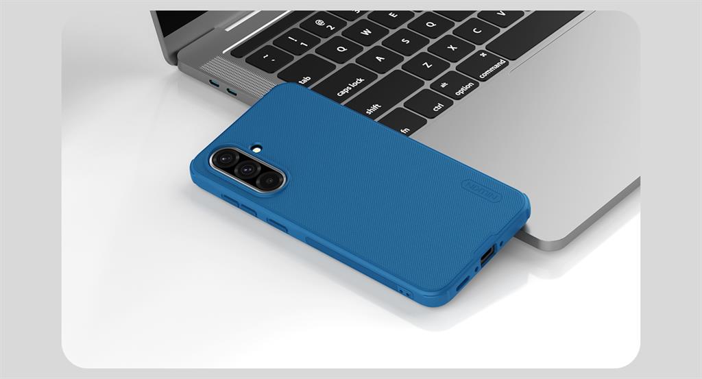 Samsung Galaxy A36 5G Nillkin Super frosted strapabíró hátlap tok (Kék)