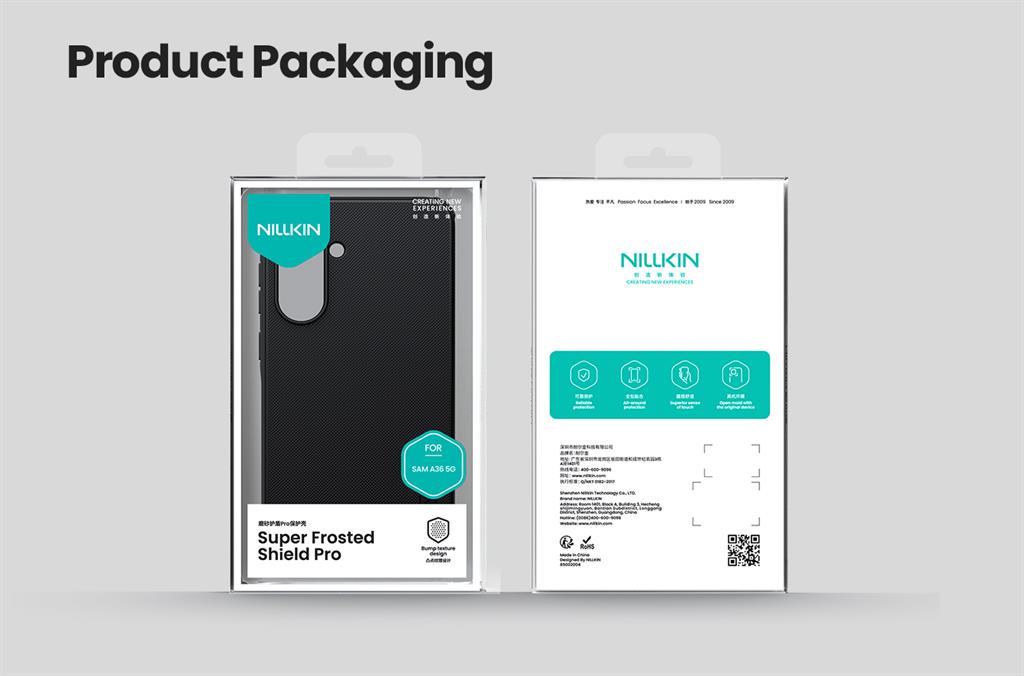 Samsung Galaxy A36 5G Nillkin Super frosted strapabíró hátlap tok (Kék)
