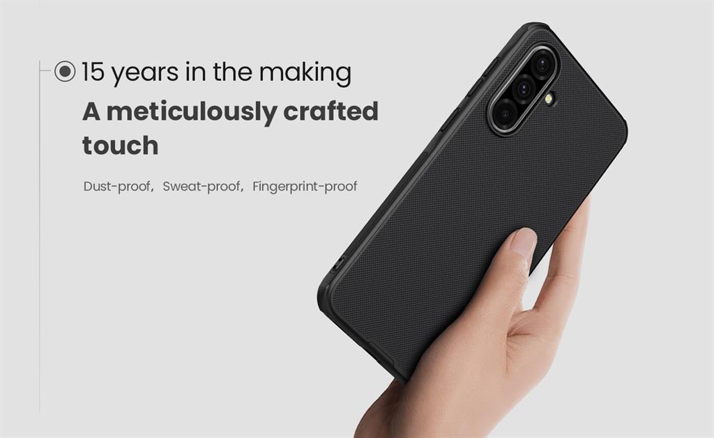 Samsung Galaxy A36 5G Nillkin Super frosted strapabíró hátlap tok (Kék)