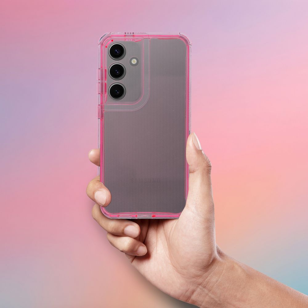 Samsung Galaxy A37 5G Matrix Clear hátlap tok (Rózsaszín)